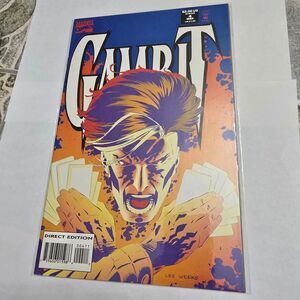 Gambit #4 Marvel 1993 X-Men Lee Weeks Cover Direct Edition